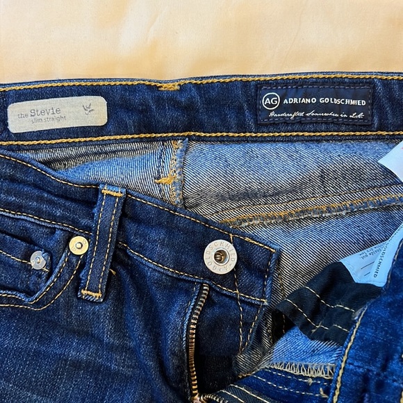 Ag Adriano Goldschmied The Stevie slim straight size 25 R in a dark rinse - Picture 8 of 15
